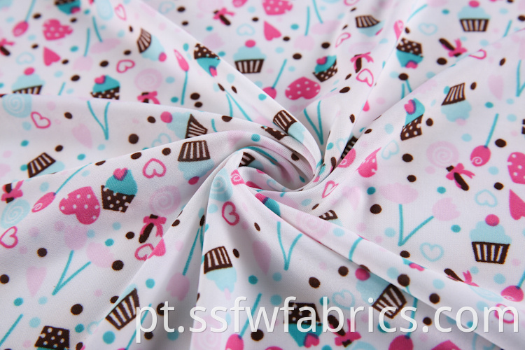 Cute Ice Cream Pattern Fabric